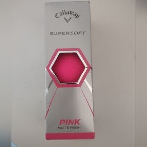 Callaway Supersoft Pink Matte Finish Golf Balls 3 Pack